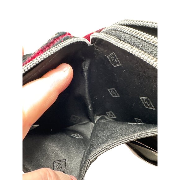 Vera Bradley Plaid Wristlet Wallet With Dual Zipper & Detachable Strap - Picture 10 of 12